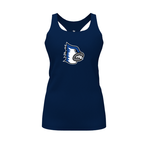 [FT0TRBNV-FYS-LOGO2] Decker Racerback Tank Top (Female Youth S, Navy, Logo 2)