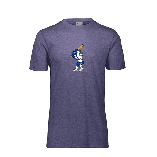 [FTSCUBNV-YS-LOGO3] Decker Youth Tri-Blend T-Shirt - Short Sleeve (Youth S, Navy, Logo 3)
