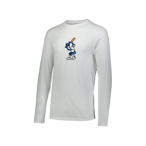 [FTLCUBWH-AXS-LOGO3] Decker Men's Tri-Blend T-Shirt - Long Sleeve (Adult XS, White, Logo 3)