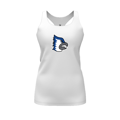 [FT0TRBWH-FYS-LOGO2] Decker Racerback Tank Top (Female Youth S, White, Logo 2)