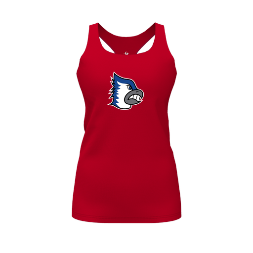 [FT0TRBRD-FYS-LOGO2] Decker Racerback Tank Top (Female Youth S, Red, Logo 2)