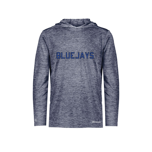 [FOLHCGNV-AS-LOGO1] Decker Men's Charge Hoodie (Adult S, Navy, Logo 1)