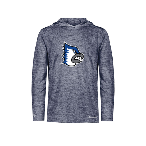 [FOLHCGNV-AS-LOGO2] Decker Men's Charge Hoodie (Adult S, Navy, Logo 2)