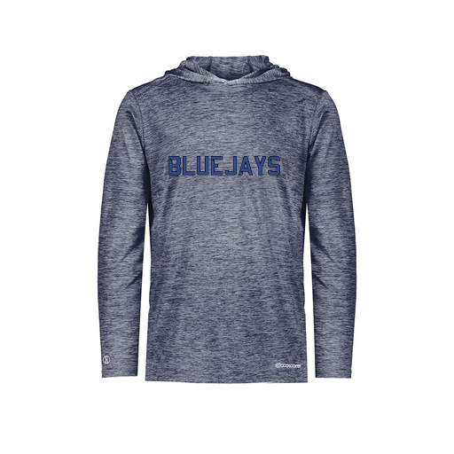 [FOLHCGNV-YS-LOGO1] Decker Youth Charge Hoodie (Youth S, Navy, Logo 1)