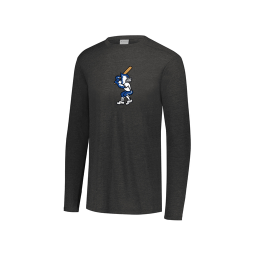 [FTLCUBBK-YS-LOGO3] Decker Youth Tri-Blend T-Shirt - Long Sleeve (Youth S, Black, Logo 3)
