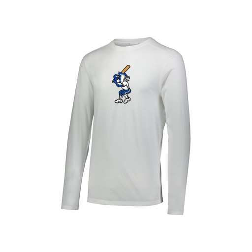 [FTLCUBWH-YS-LOGO3] Decker Youth Tri-Blend T-Shirt - Long Sleeve (Youth S, White, Logo 3)