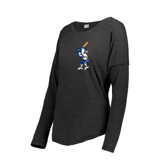 [FTLCUBBK-FAXS-LOGO3] Decker Women's Tri-Blend T-Shirt - Long Sleeve (Female Adult XS, Black, Logo 3)